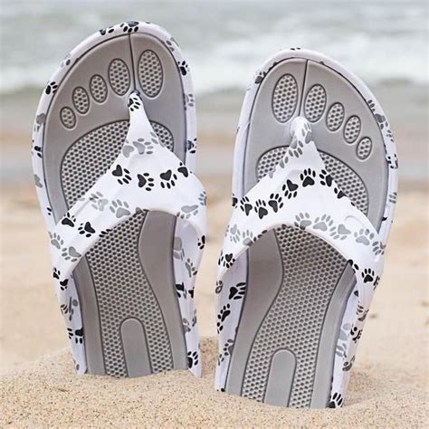 paw print flip flops|animal print flip flops women's.